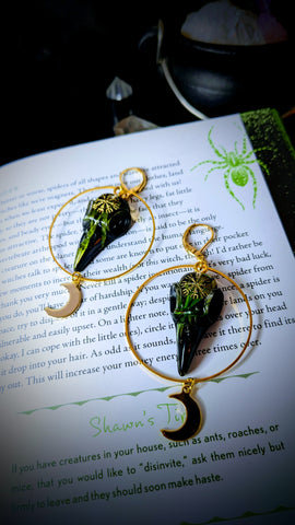 Botanical Ravens Earrings