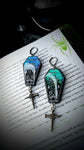 Etched Coffins Colour Shift Earrings