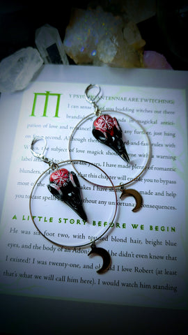 Botanical Ravens Earrings