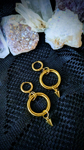 Gold Mini Spiky Rings