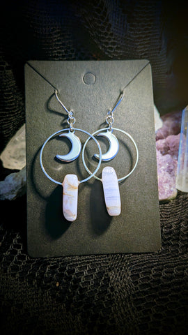 Blue Agates Earrings