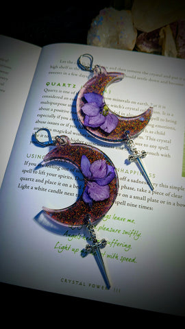 Botanical Moons Earrings