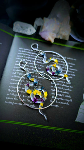 Botanical Snake Earrings