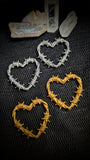 Barbwire Hearts Ear Weights