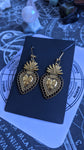 Gold Sacred Hearts Earrings